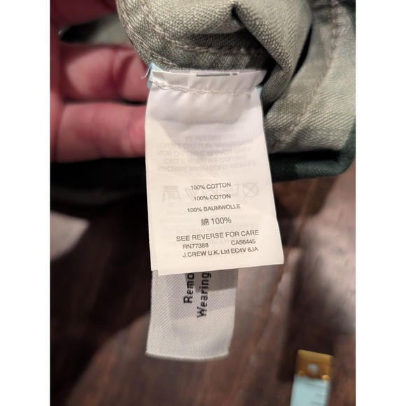 J.Crew Jacket Womens XXS Green Camo Utility‎ Shirt Shacket Military G8539 New - Picture 7 of 9